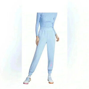 Nocturne Blue QR Code Jogger Pants XS NWT Cotton High Rise Sweatpants